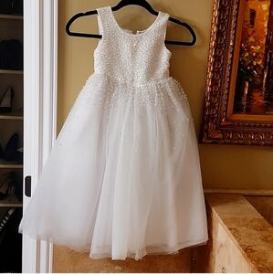 Tiffany designs  kids white prom dress